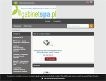 Tablet Screenshot of gabinetspa.pl